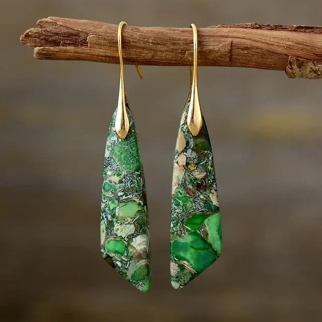 Gemstone Dangle Earrings