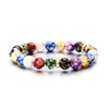 bracelet femme bijoux femme luxe bracelet luxe cadeau femme Bracelet en pierres de guérison des 7 Chakras Reiki, perles d&#39;énergie volcanique, bijoux d&#39;équilibre de Yoga faits à la main, DIY 