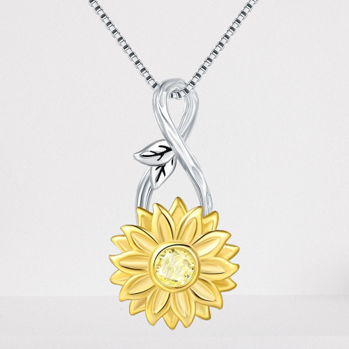Sunflower Fidget Necklace 