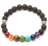 Chakra Lava Bracelet