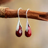 Red Gemstone Earrings