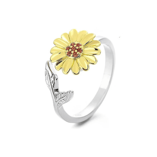 Sunflower Spinner Ring