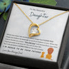 To My Beautiful Daughter - Heart Pendant Necklace