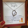 To My Beautiful Daughter - Heart Pendant Necklace