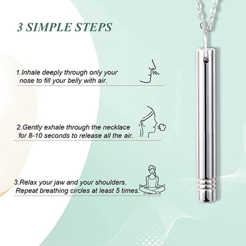 Best Deal for Anxiety Relief Items, Anxiety Necklace, Breathing Necklace