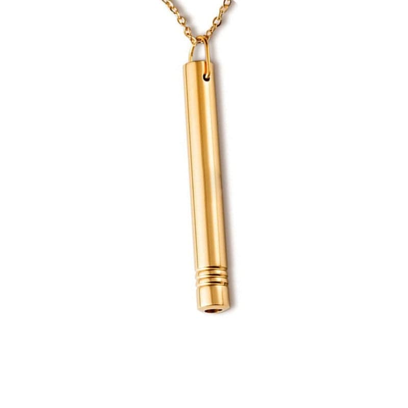 Breathe Necklace Gold