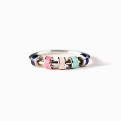 Anxiety bead ring with colorful beads