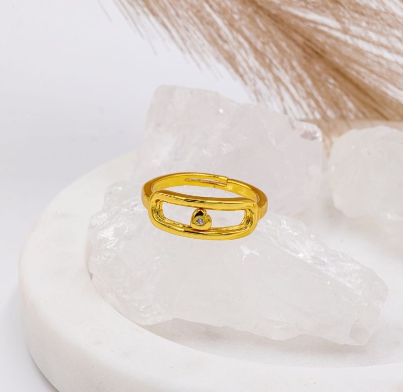 Hearts Core Sliding Worry Ring