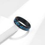 Luminous fidget ring for anxiety stainless steel