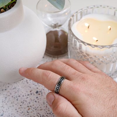 Lunar Phase Rotating Worry Ring