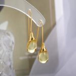 Natural Stone Quartz Earrings