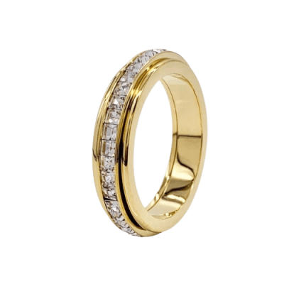 ORIE™ - Bague Anxiété, Anti-Stress Acier Inoxydable | Diamonds