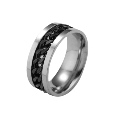 ORIE™ - Bague Anxiété, Anti-Stress Acier Inoxydable | Iron