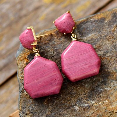 Rhodonite Earrings