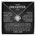 To My Daughter from Dad Necklace