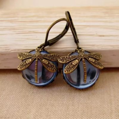 Vintage Natural Stone Earrings